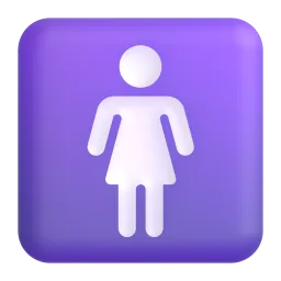 Women’s room Fluent 3D emoji