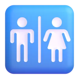 Restroom Fluent 3D emoji