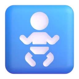 Baby symbol Fluent 3D emoji