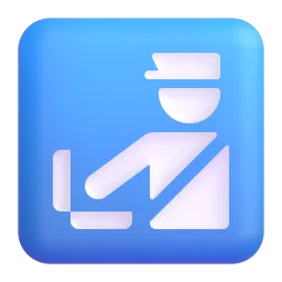 Customs Fluent 3D emoji