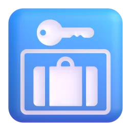 Left luggage Fluent 3D emoji
