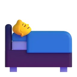 အိပ်ရာ Fluent 3D emoji