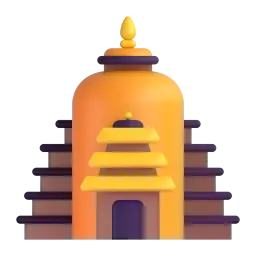 Hindu temple Fluent 3D emoji