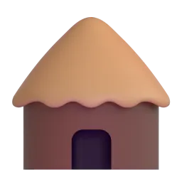 Hut Fluent 3D emoji