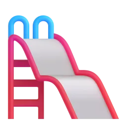Playground slide Fluent 3D emoji