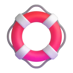 Ring buoy Fluent 3D emoji