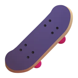 Skateboard Fluent 3D emoji