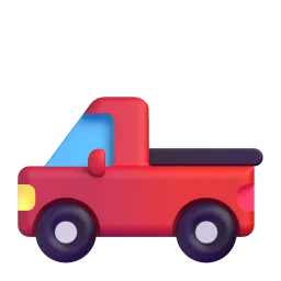 Pickup truck Fluent 3D emoji