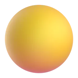 Yellow circle Fluent 3D emoji
