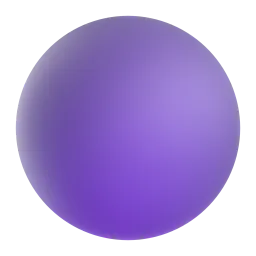 Purple circle Fluent 3D emoji