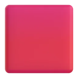 Red square Fluent 3D emoji