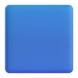 Blue square Fluent 3D emoji