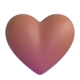 Brown heart Fluent 3D emoji