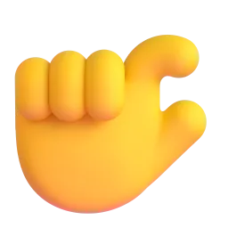 Chimduvchi qoʻl Fluent 3D emoji