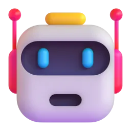 Robot Fluent 3D emoji