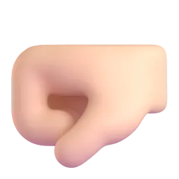 Faust nach links: Helle Hautfarbe Fluent 3D emoji