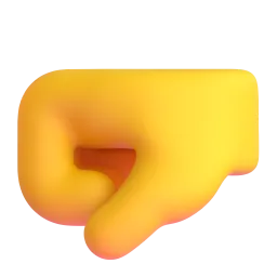 Left-facing fist Fluent 3D emoji