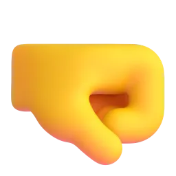 Right-facing fist Fluent 3D emoji