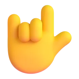 Love-You Gesture Fluent 3D emoji