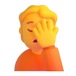 Рукалицо Fluent 3D emoji