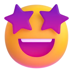 Star-struck Fluent 3D emoji