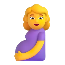 Pregnant woman Fluent 3D emoji