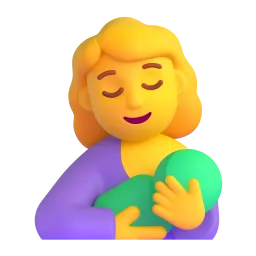 Breast-feeding Fluent 3D emoji