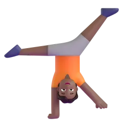 ကာယလေ့ကျင့်နေသူ (အသားညို) Fluent 3D emoji