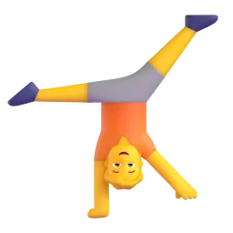 Person Cartwheeling Fluent 3D emoji