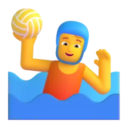 Person playing water polo Fluent 3D emoji