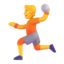 Person playing handball Fluent 3D emoji