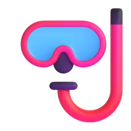 Diving mask Fluent 3D emoji