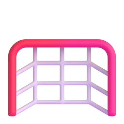 Goal net Fluent 3D emoji
