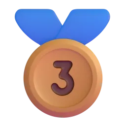 3rd Place Medal Fluent 3D emoji