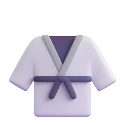 Martial arts uniform Fluent 3D emoji