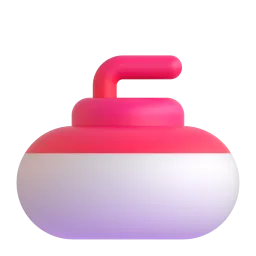 Curling stone Fluent 3D emoji