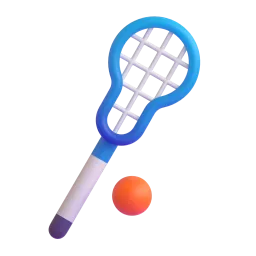 Lacrosse Fluent 3D emoji