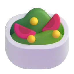 Green Salad Fluent 3D emoji