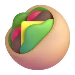 Doner kabob Fluent 3D emoji