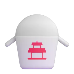 Takeout box Fluent 3D emoji
