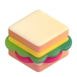 Sandwich Fluent 3D emoji
