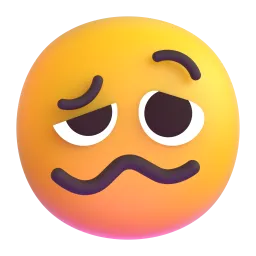 Woozy Face Fluent 3D emoji
