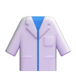 Lab coat Fluent 3D emoji