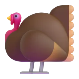 Turkey Fluent 3D emoji