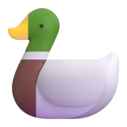 Duck Fluent 3D emoji