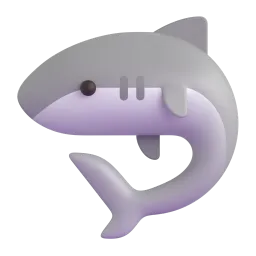 Shark Fluent 3D emoji