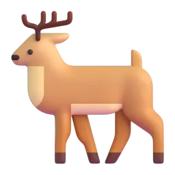 Deer Fluent 3D emoji