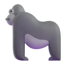Gorilla Fluent 3D emoji