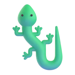 Eidechse Fluent 3D emoji