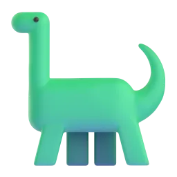 Sauropod Fluent 3D emoji